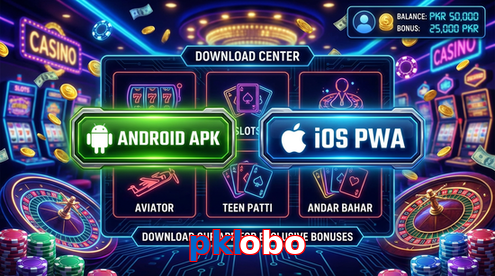Main screen of Pklobo download page for PK players