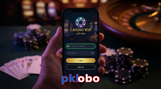 Main screen of Pklobo login page for PK players